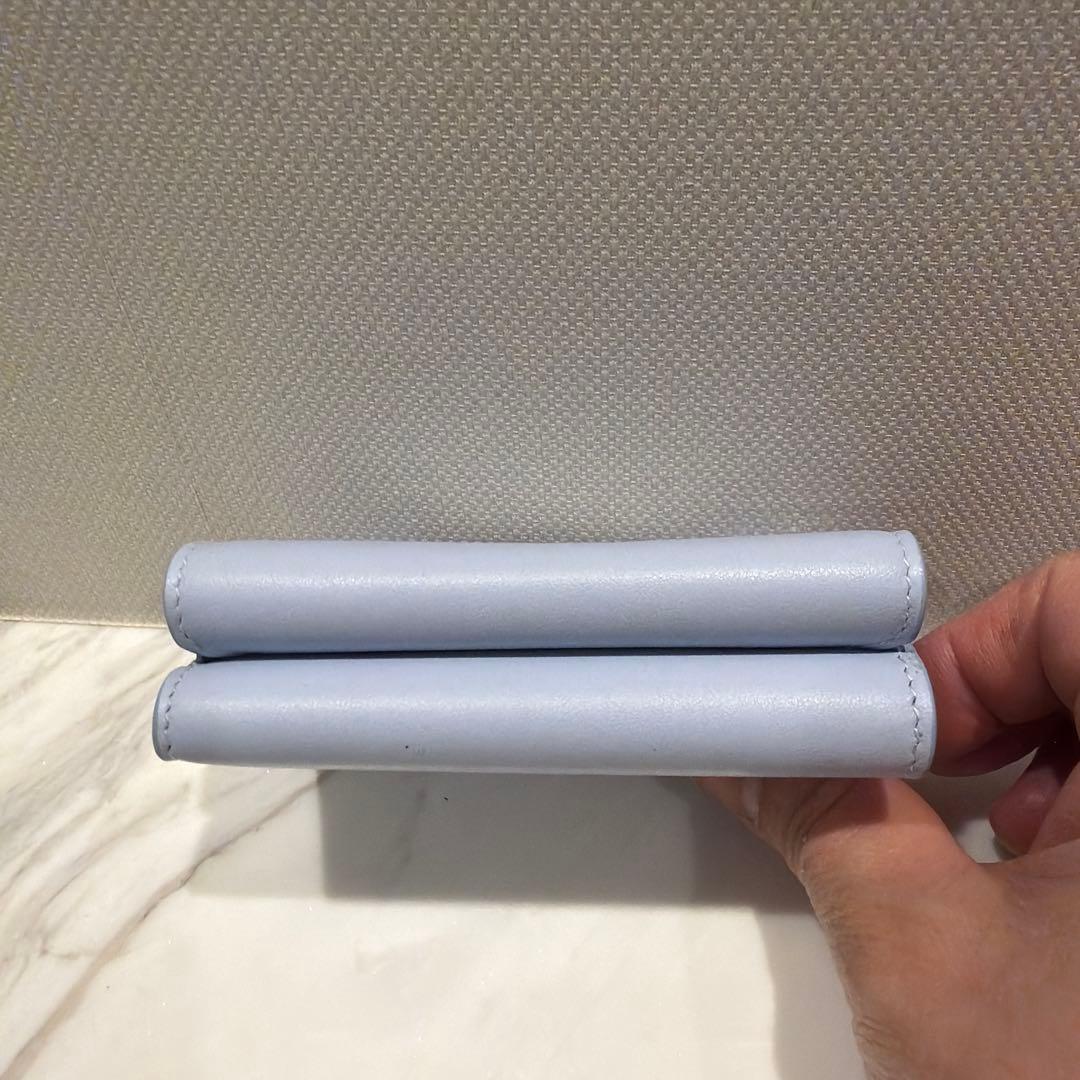 Balenciaga 三つ折り財布 ライトブルー