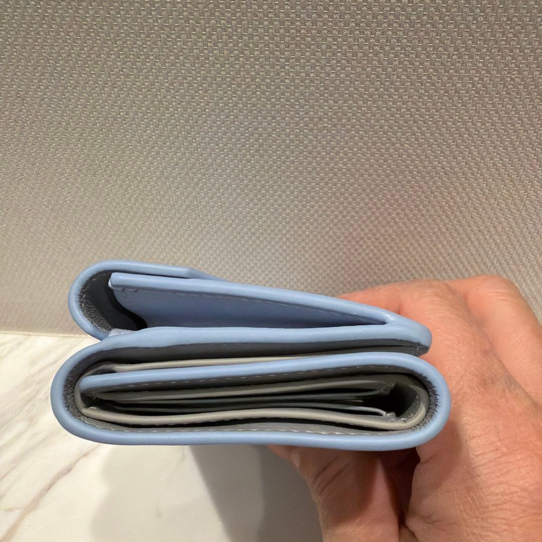 Balenciaga 三つ折り財布 ライトブルー