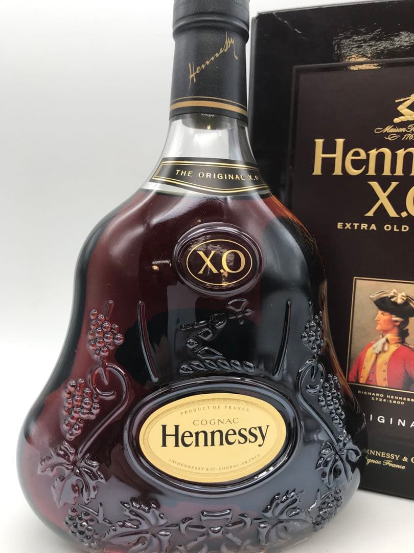 490[未開栓]Hennessy X.O エクストラオールド 黒キャップ