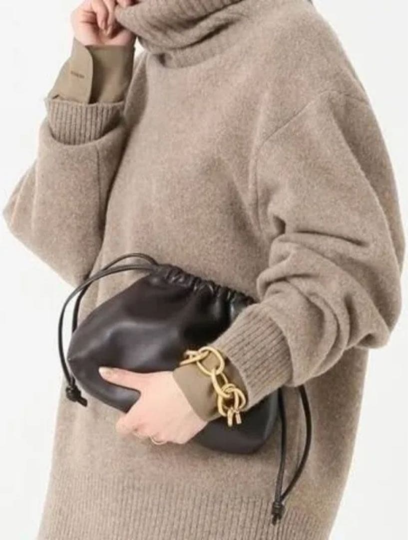 DEUXIEMECLASSE CELERI ラムレザー　バック　ダークブラウン