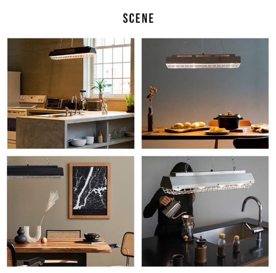 【美品】KANTE インダストリアル 天井照明 シルバー