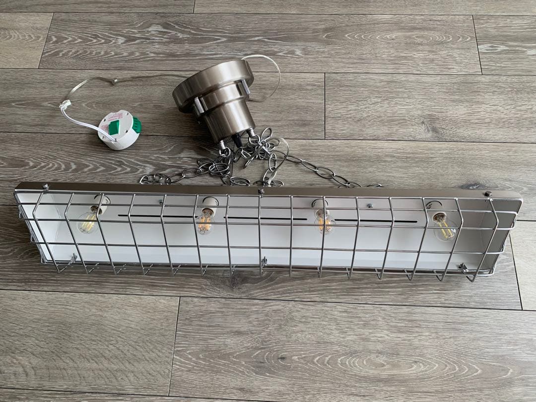 【美品】KANTE インダストリアル 天井照明 シルバー