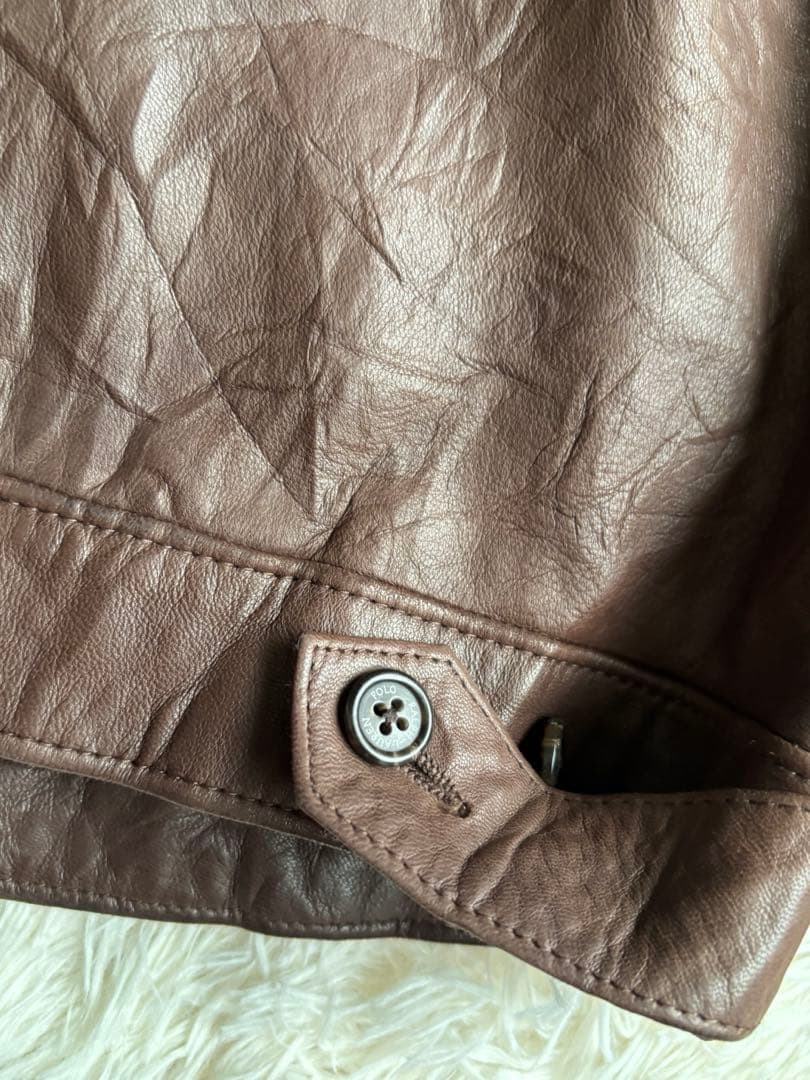 ラルフローレン　スイングトップ　レザージャケット　リアルレザー