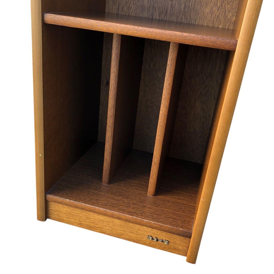 浜本工芸　楢（ナラ）無垢材　電話台　小物収納引き出し付き ハマモトコウゲイ