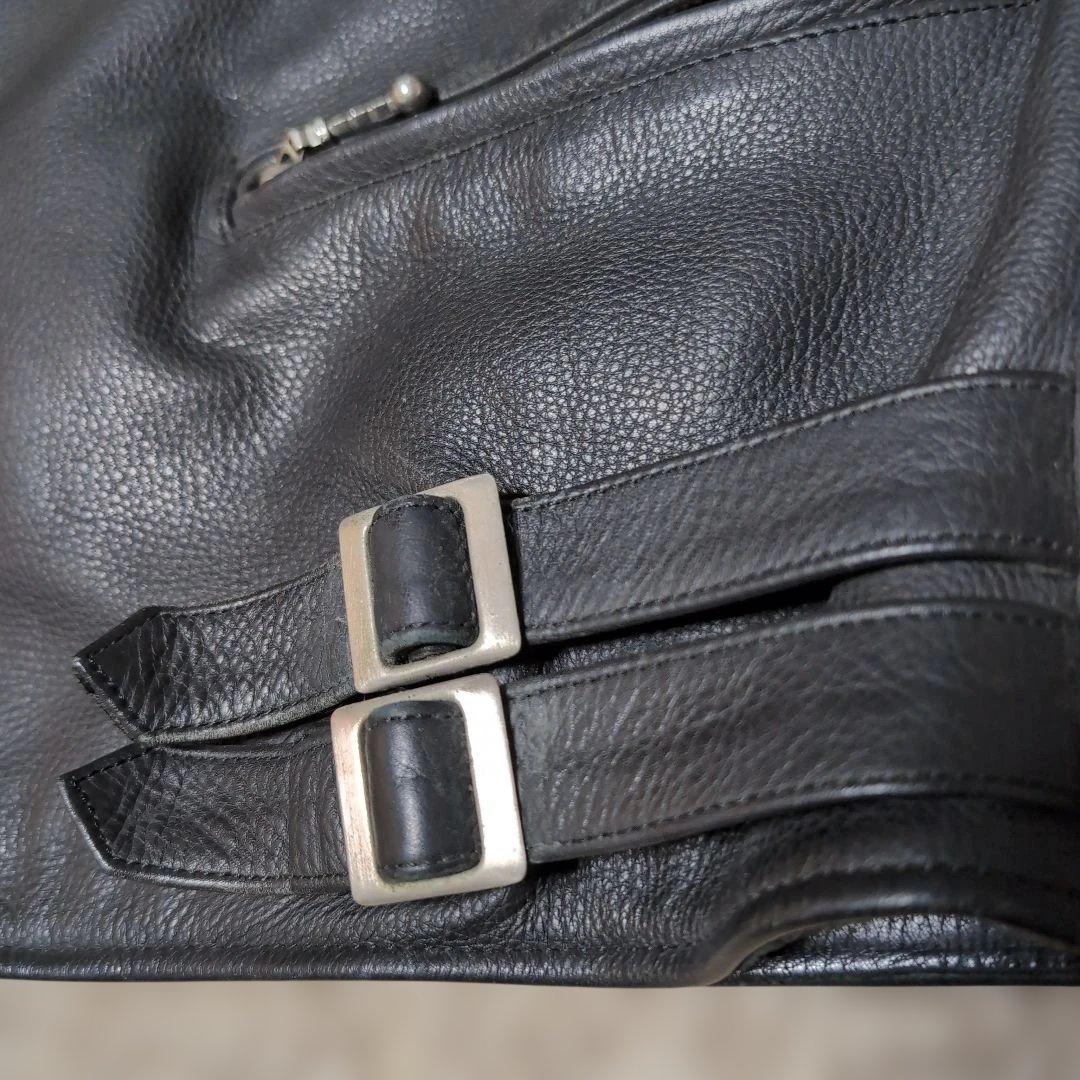 T*N様 KADOYA　本革ジャケット　ライダースジャケット ブラック LL