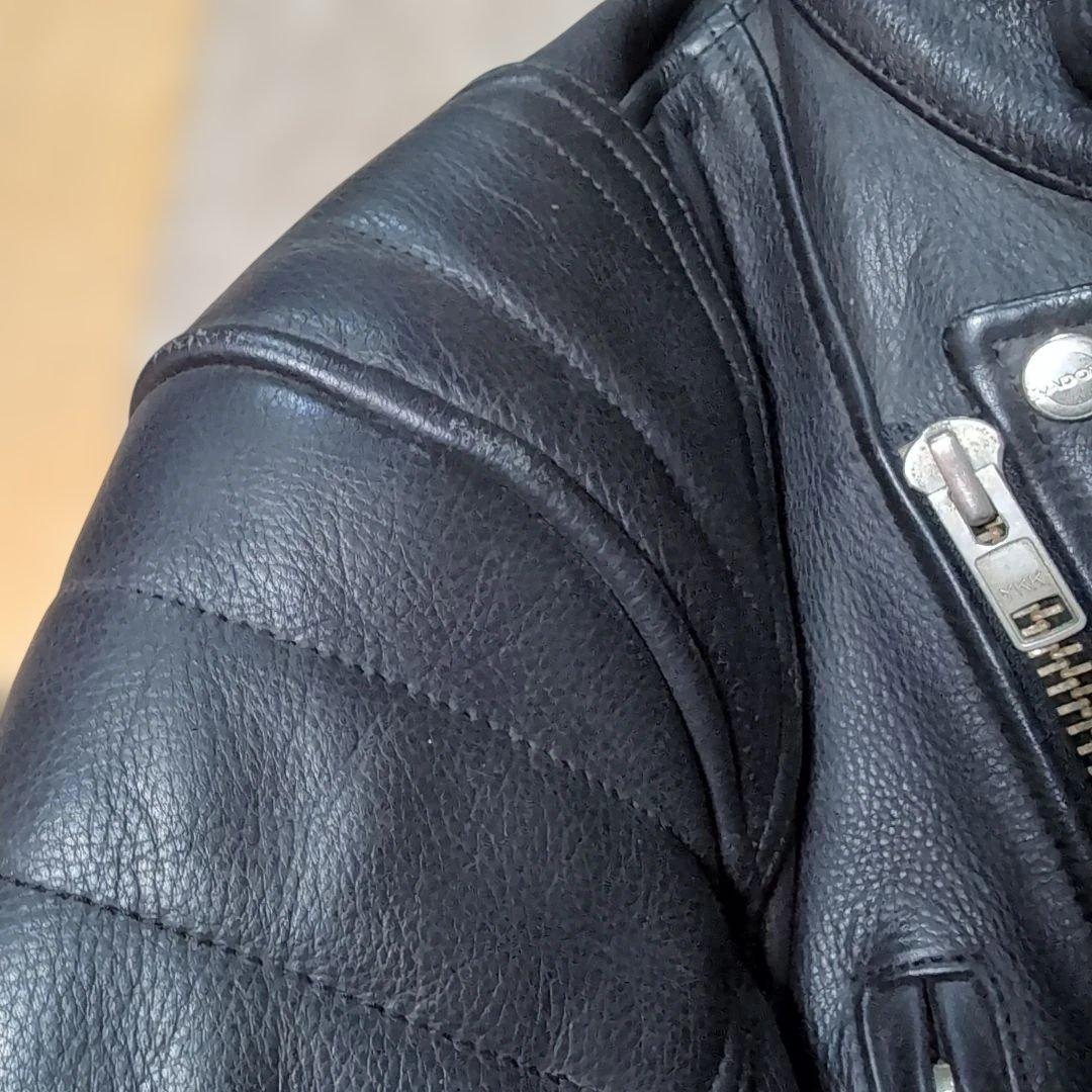 T*N様 KADOYA　本革ジャケット　ライダースジャケット ブラック LL