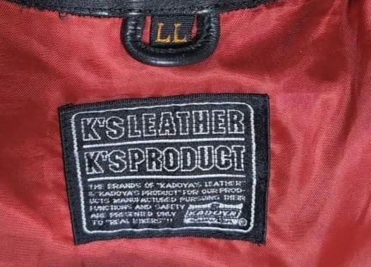 T*N様 KADOYA　本革ジャケット　ライダースジャケット ブラック LL