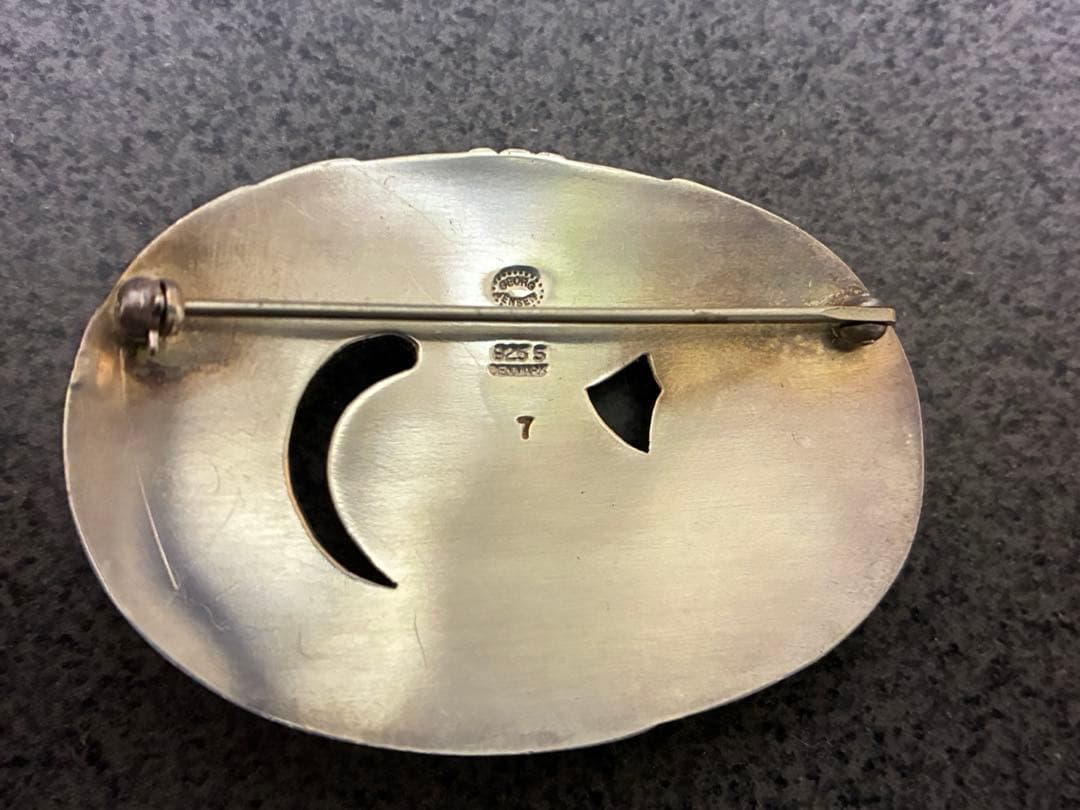 希少  ジョージ・ジェンセン ムーンブロッサム　ブローチ