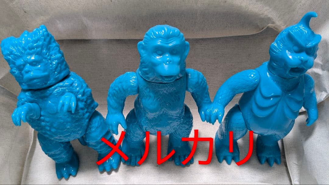 ブルマァクの怪獣シリーズ らくがきシリーズ ソフビ フィギュア3体セット 極美品