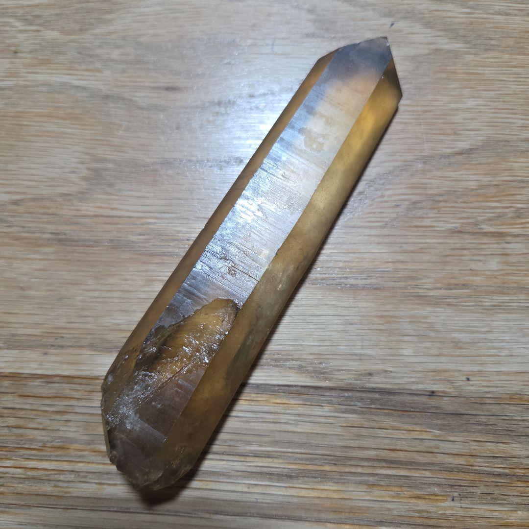 シトリン　原石　ザンビア産　207g　極上　非加熱　非研磨 　鉱物標本