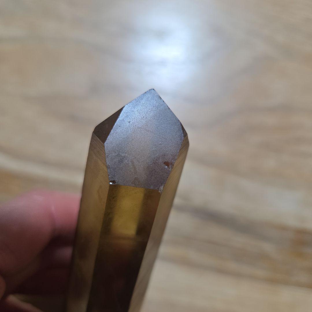 シトリン　原石　ザンビア産　207g　極上　非加熱　非研磨 　鉱物標本