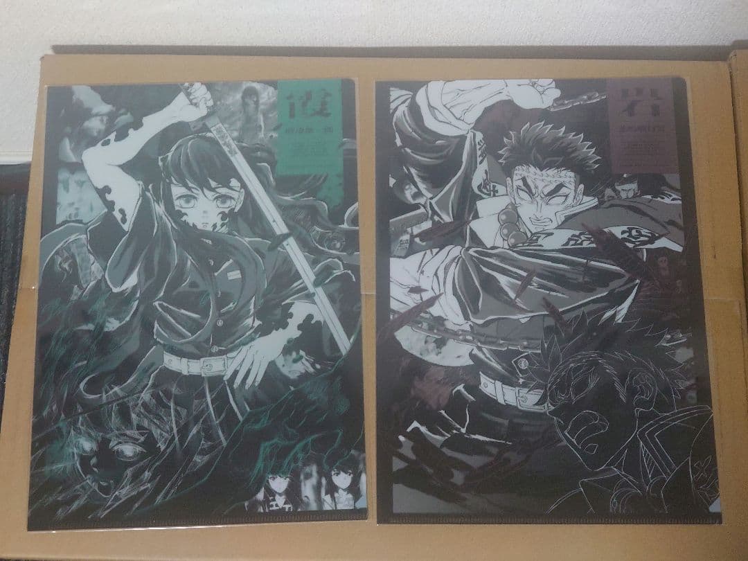 鬼滅の刃 柱展 アートビジュアルA4クリアファイル(未開封)コンプリート