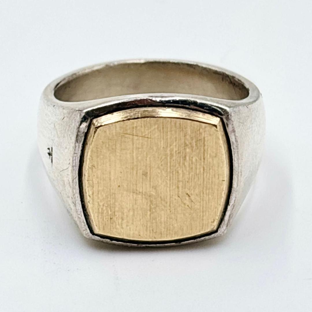 トムウッド クッション　ゴールドトップ リング 60 コンビ　シグネット