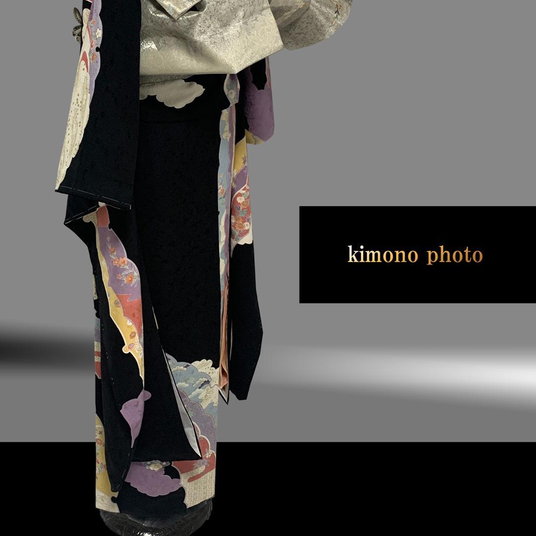 【新品、未使用】振袖7点フルセット【極上逸品】正絹【金彩手描き友禅】トールサイズ