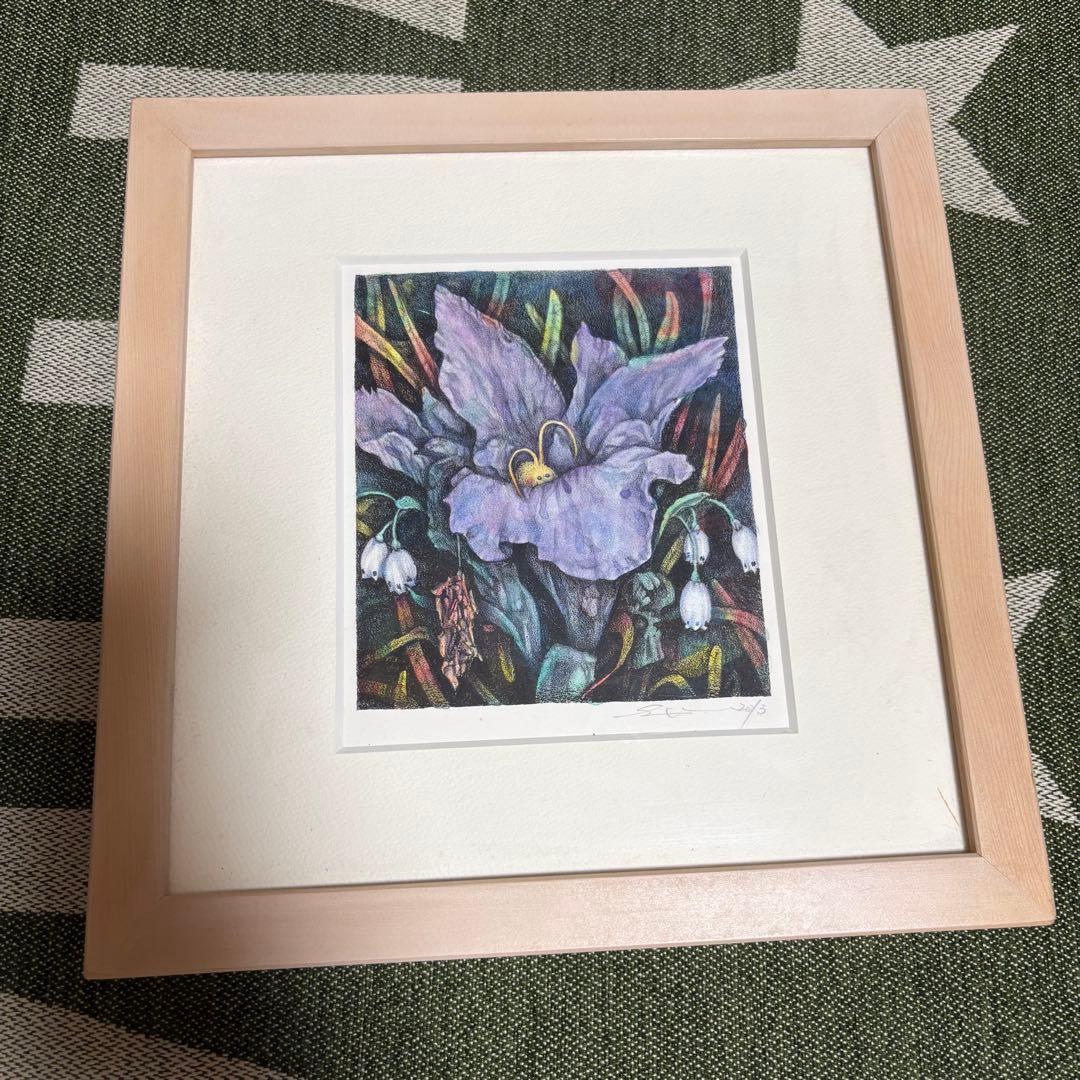 妖精 フェアリー ペンシルアート カラー 絵画 アート 花 フラワー