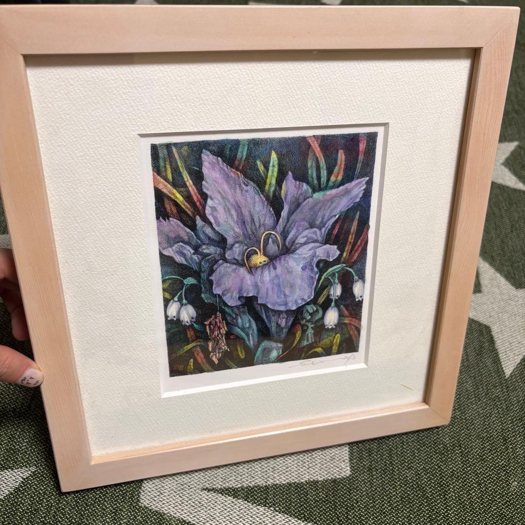 妖精 フェアリー ペンシルアート カラー 絵画 アート 花 フラワー