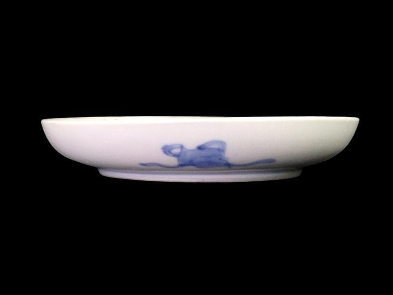 古伊万里　金襴手　松竹梅に鶴亀の図　５寸半皿　５枚　A915AS-CXd