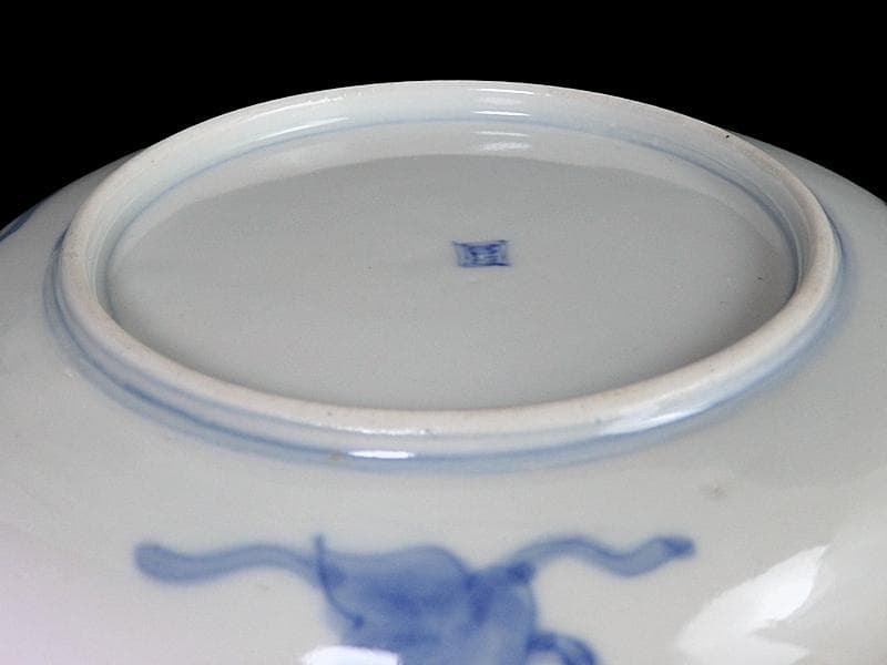 古伊万里　金襴手　松竹梅に鶴亀の図　５寸半皿　５枚　A915AS-CXd