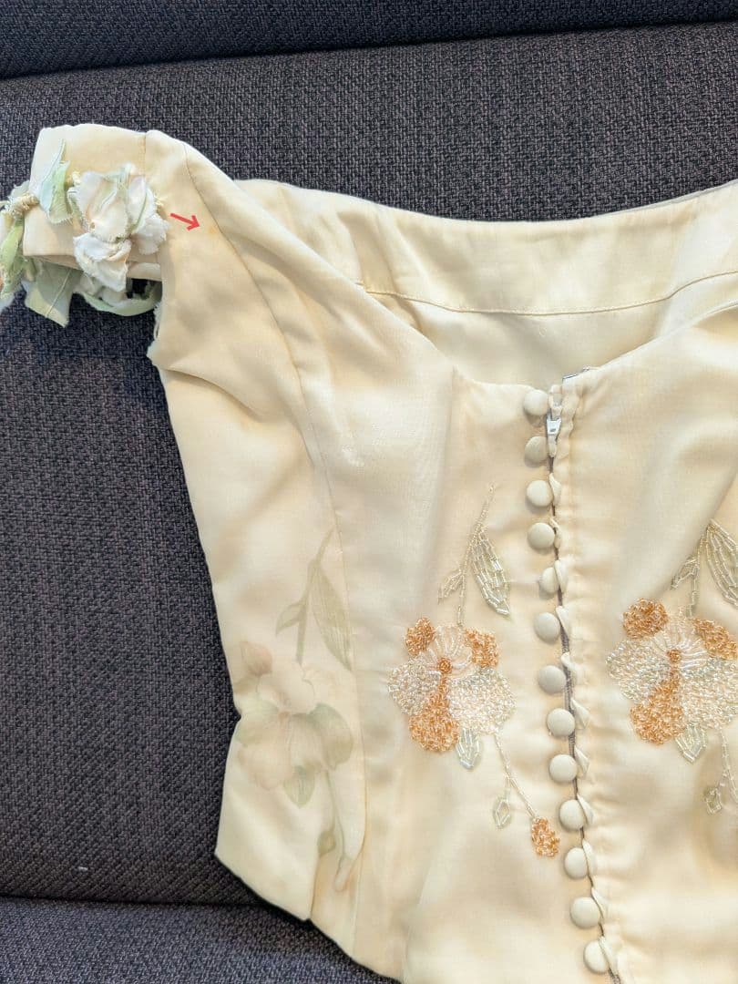 【cam】カラードレス9号　アトリエアイメ　パニエ・ドレスバック