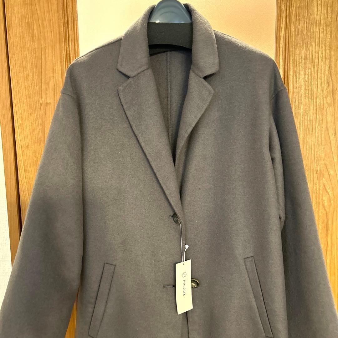 新品未使用‼️オンワード樫山　フェルウのウールグレーチェスターロングコート