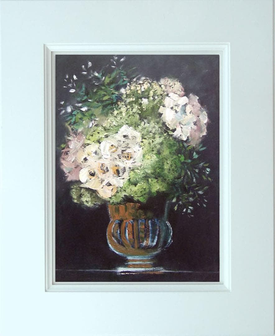 油絵 菅家令子 絵 絵画 インテリア uF6-111402 花