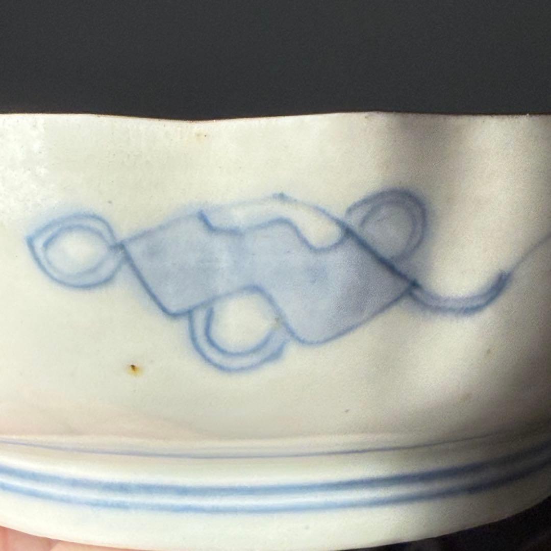 古伊万里　色絵千鳥文膾皿　12客　松　梅　蝶　魚　鹿の目　金蘭手　直径15cm