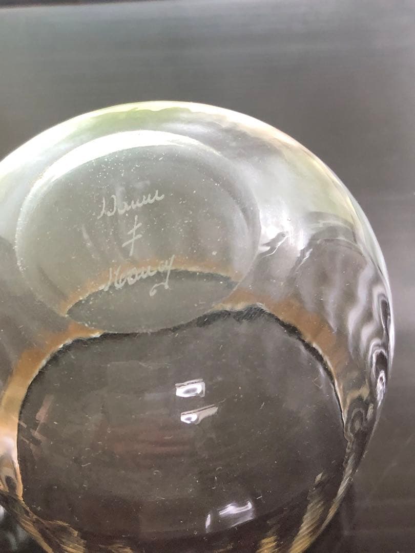 ◆216◆【希少】ドームナンシー DAUM NANCY　金彩縁ガラスカップ