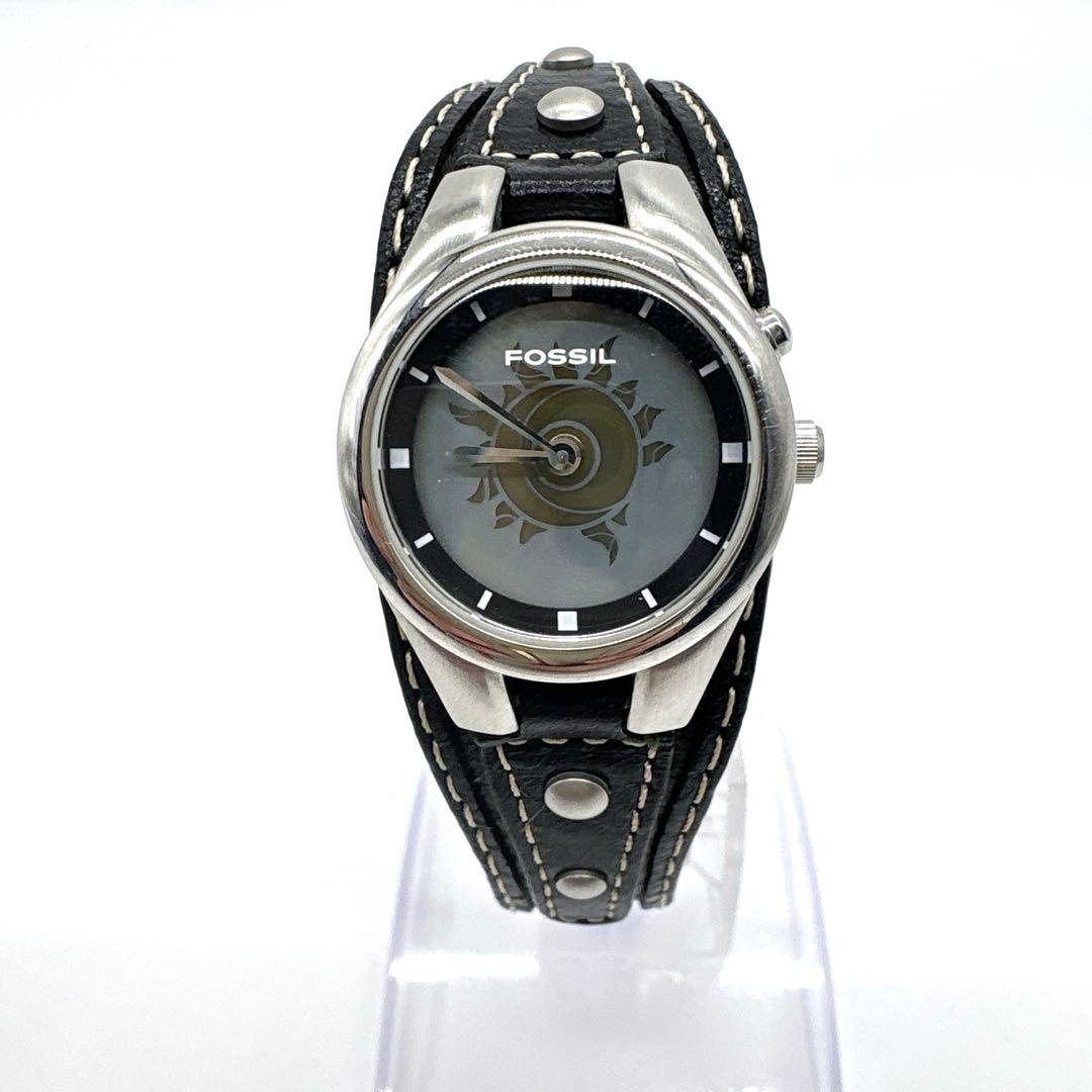 希少 FOSSIL ビッグチック SUN＆MOON Y2K 00s 腕時計