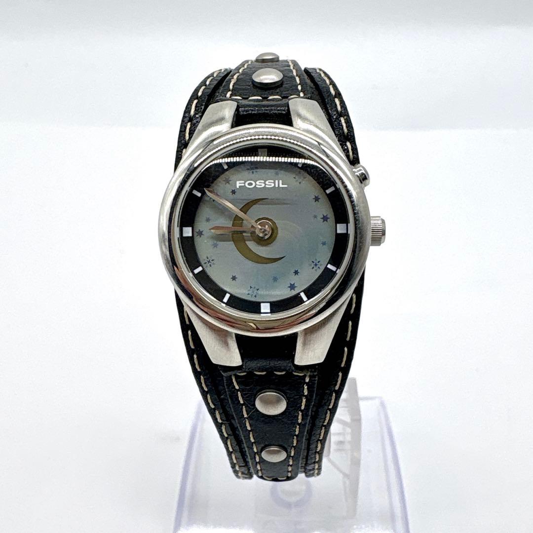 希少 FOSSIL ビッグチック SUN＆MOON Y2K 00s 腕時計