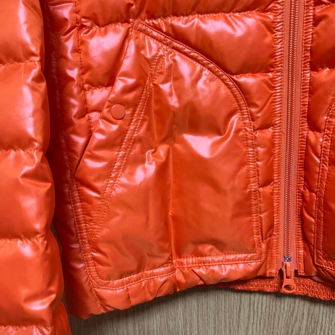 美品・ジャックバニーオレンジ ダウンジャケット フロントポケット付き