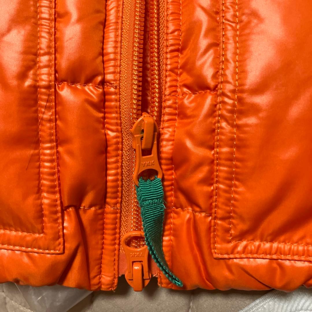 美品・ジャックバニーオレンジ ダウンジャケット フロントポケット付き