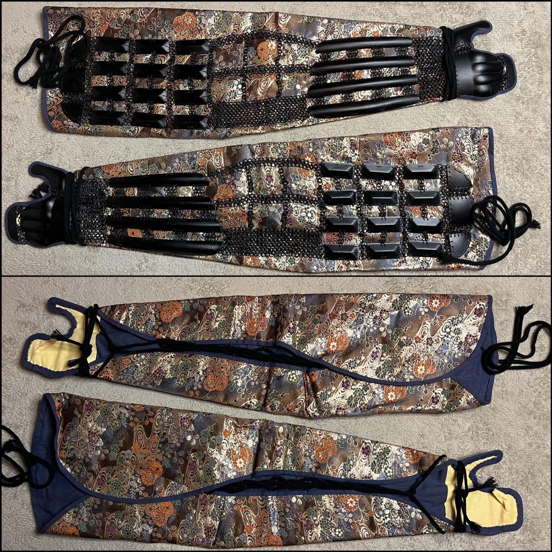 【希少•未着用】萌黄色（緑）縅糸 鉄地黒胴当世具足 【甲冑 等身大】 鎧 一式