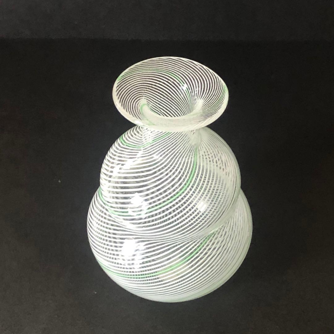 MURANOガラス小花瓶　イタリアヴェネチアンガラス　ヴィンテージ未使用