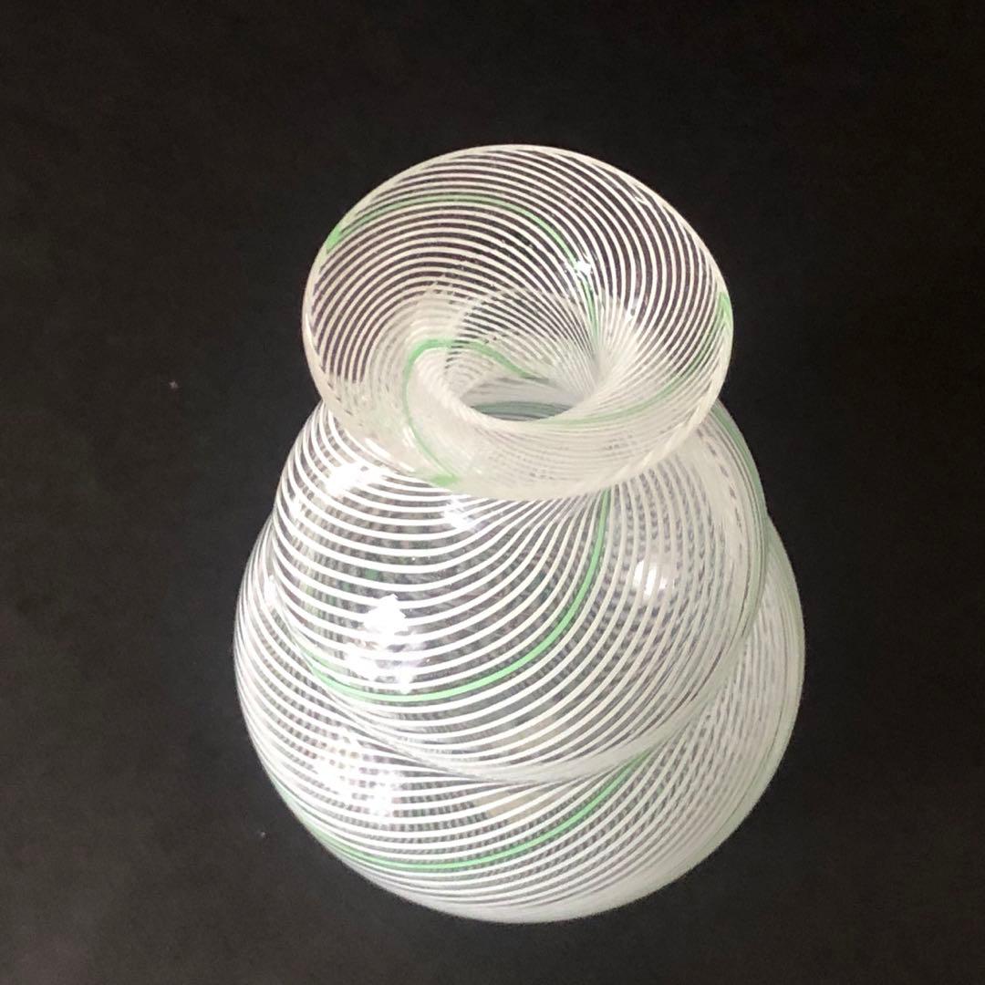 MURANOガラス小花瓶　イタリアヴェネチアンガラス　ヴィンテージ未使用