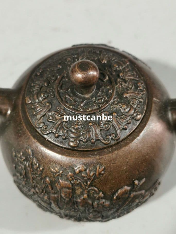銅器 茶壺 八仙茶壺 酒壺 茶道具 装飾品 現代工芸品 置物