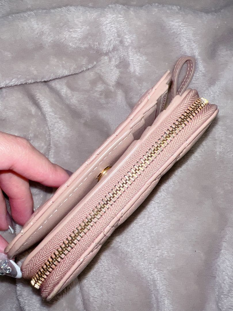 Christian Dior 二つ折り財布 ピンク