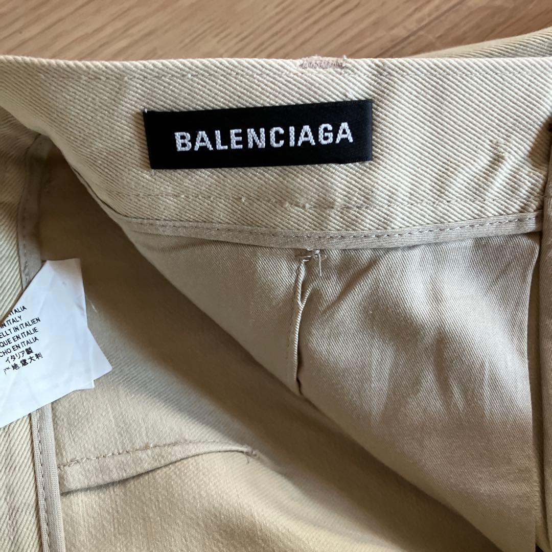 BALENCIAGA ベージュ チノパン ボタンフライ　メンズ 46(Lサイズ)