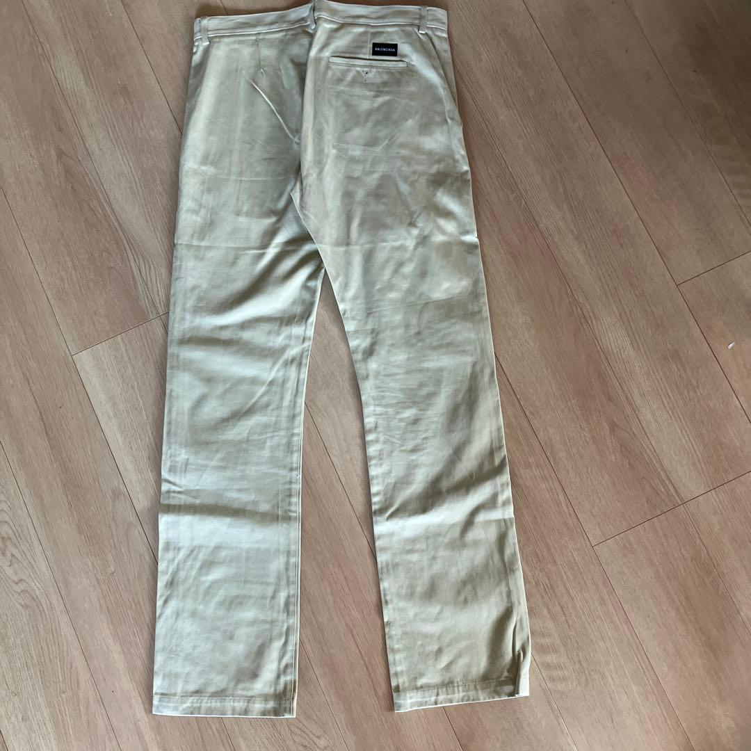 BALENCIAGA ベージュ チノパン ボタンフライ　メンズ 46(Lサイズ)