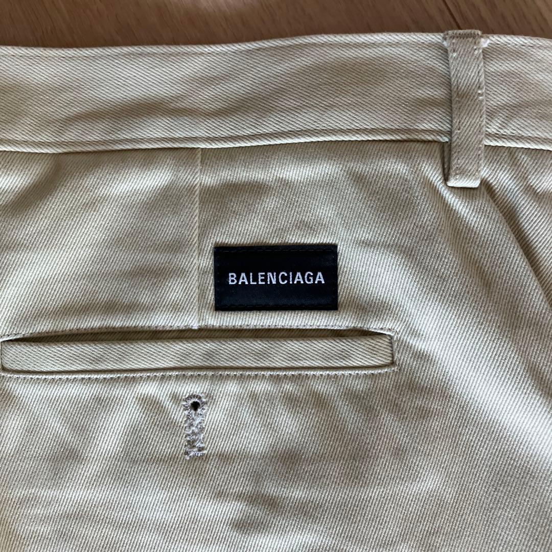 BALENCIAGA ベージュ チノパン ボタンフライ　メンズ 46(Lサイズ)