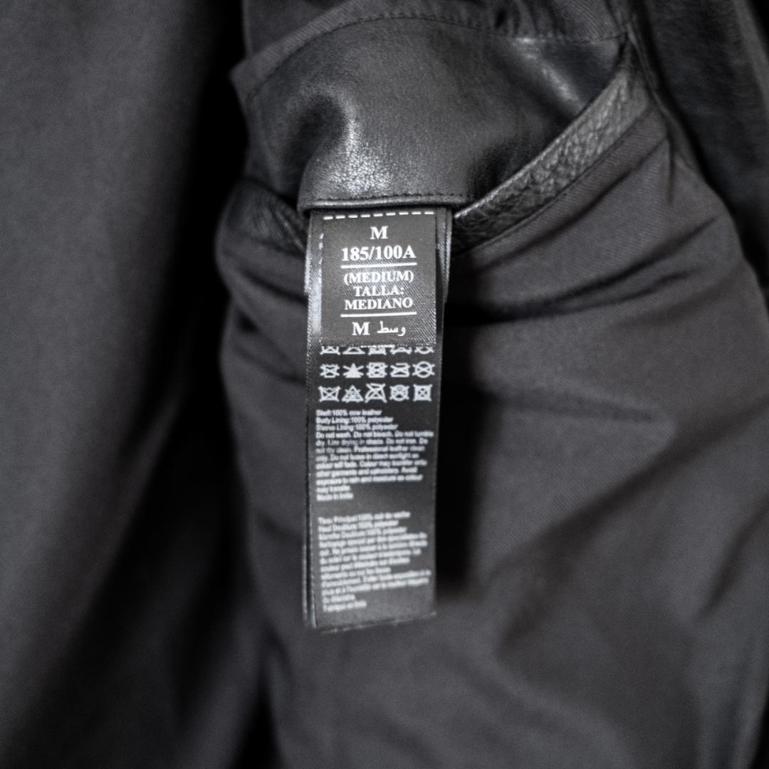 ALLSAINTS ブラック シングルライダースジャケット