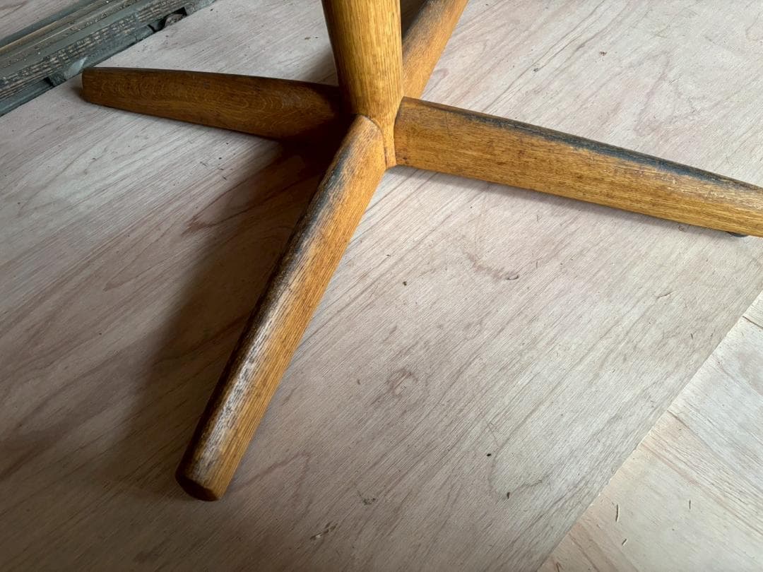 ②飛騨産業　キツツキ　円形テーブル　ダイニングテーブル　ヴィンテージ　インテリア