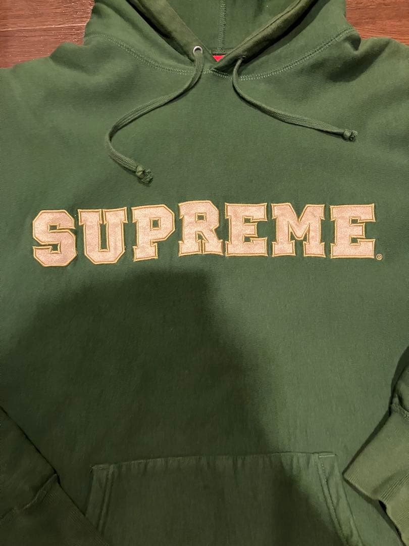 Supreme オリーブグリーン パーカー