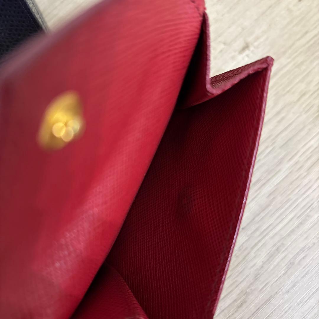PRADA☆サフィアーノ レッド 財布　★お値下げしました✨