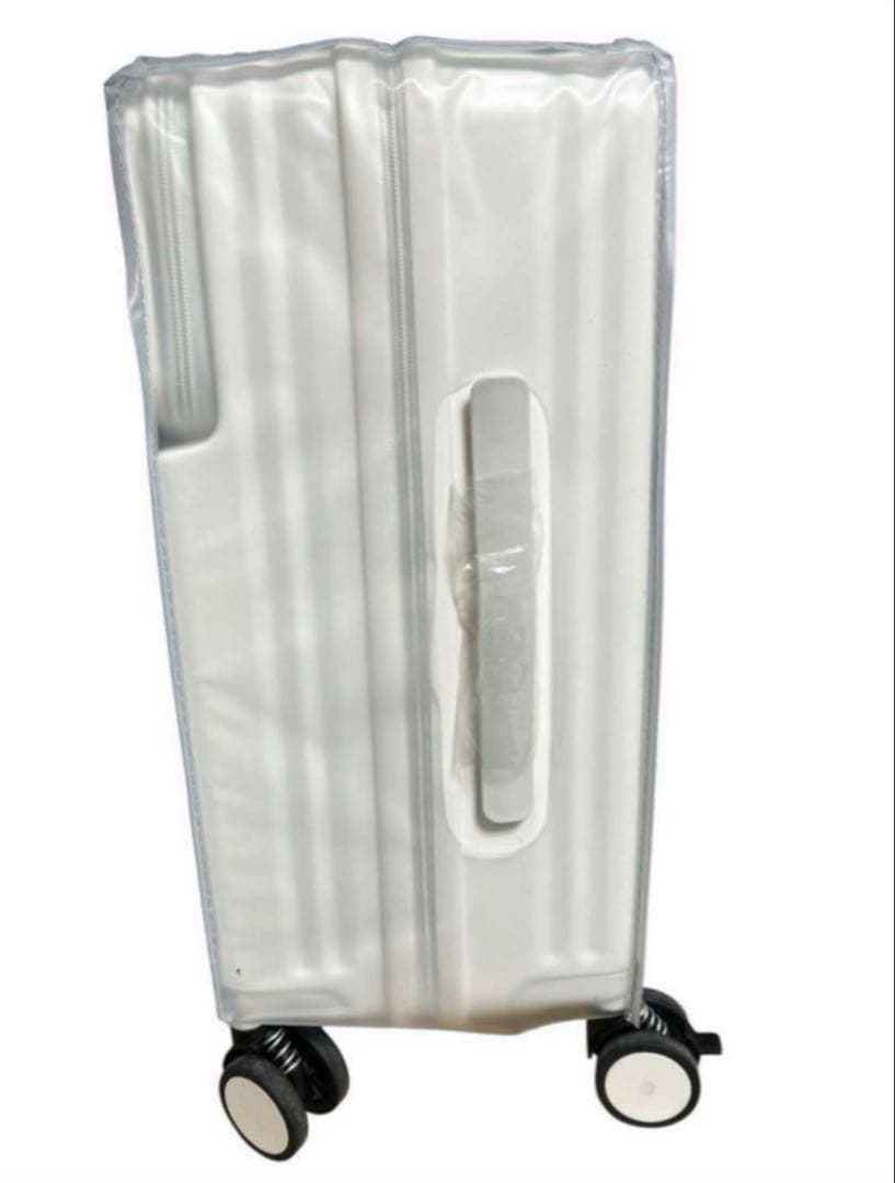 【Ashard】スーツケースフロントオープン ホワイト Lサイズ 約95L