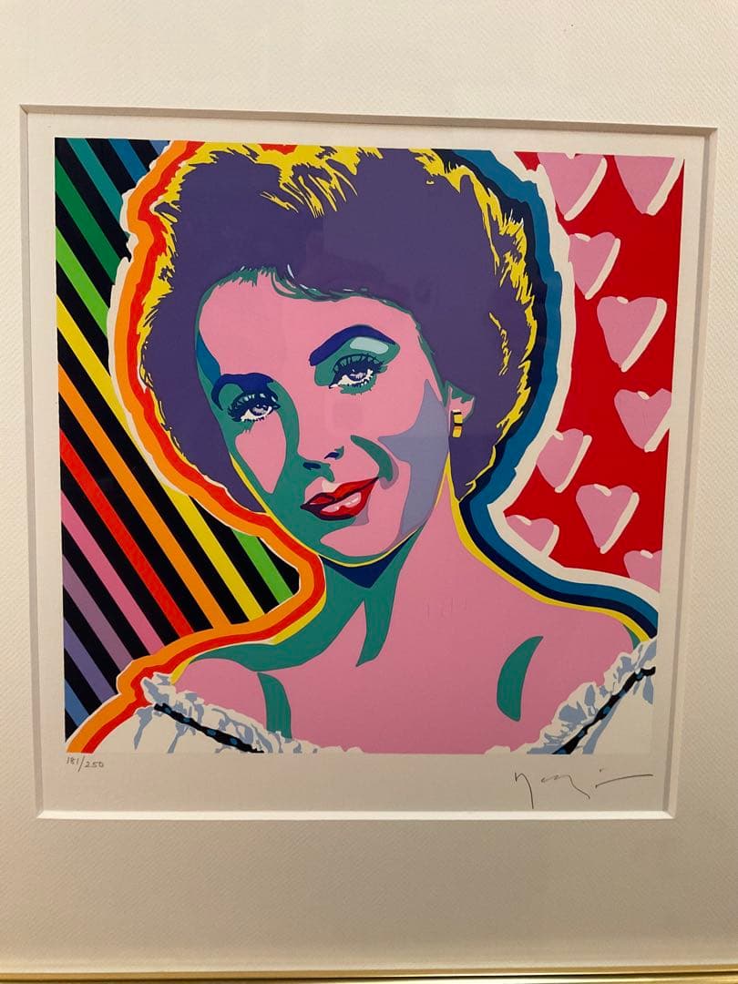 ヤマガタ　「エリザベス・テイラー」　シルクスクリーン　直筆サイン・エディション有