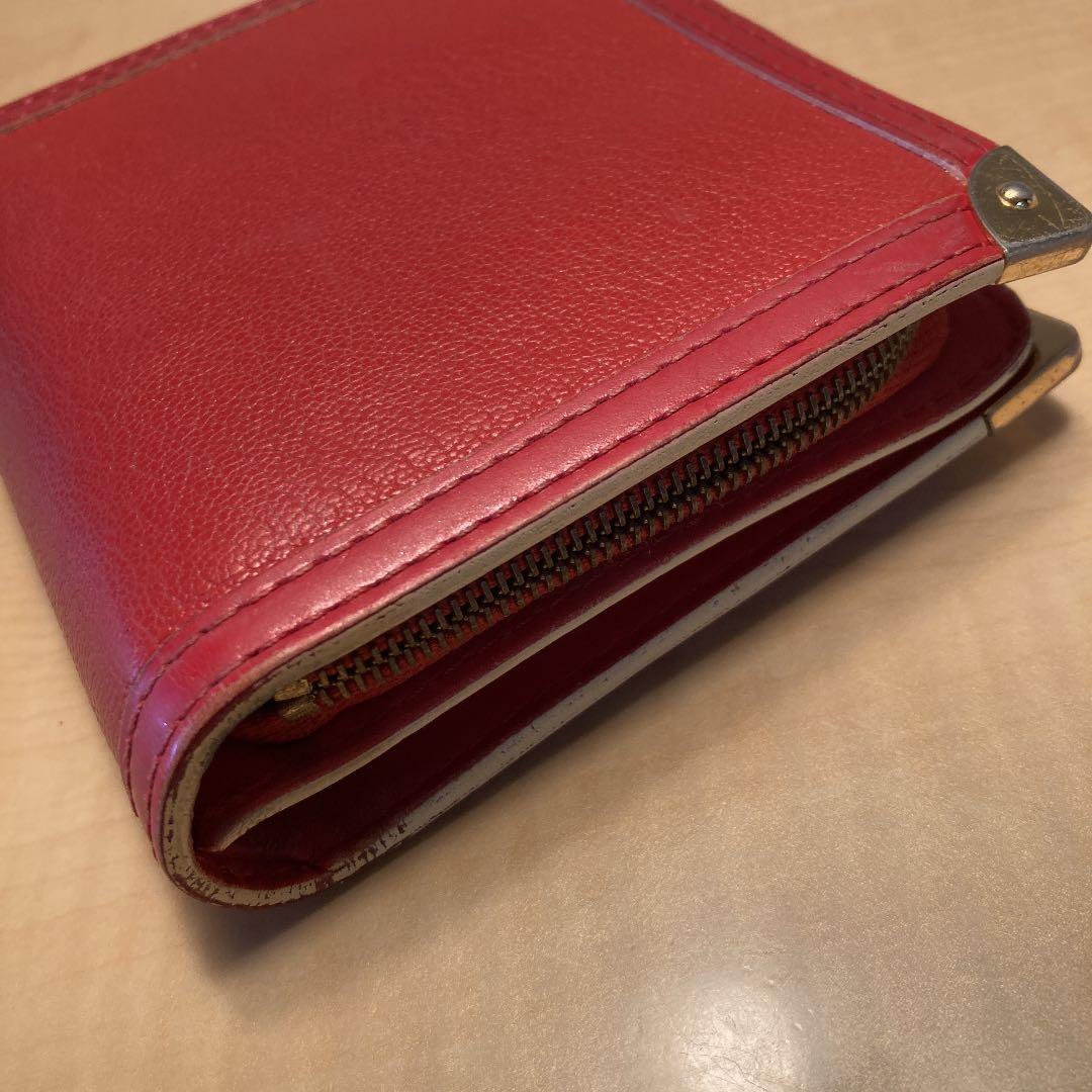 LOUIS VUITTON ルイヴィトン　スハリ コンパクトジップ　赤