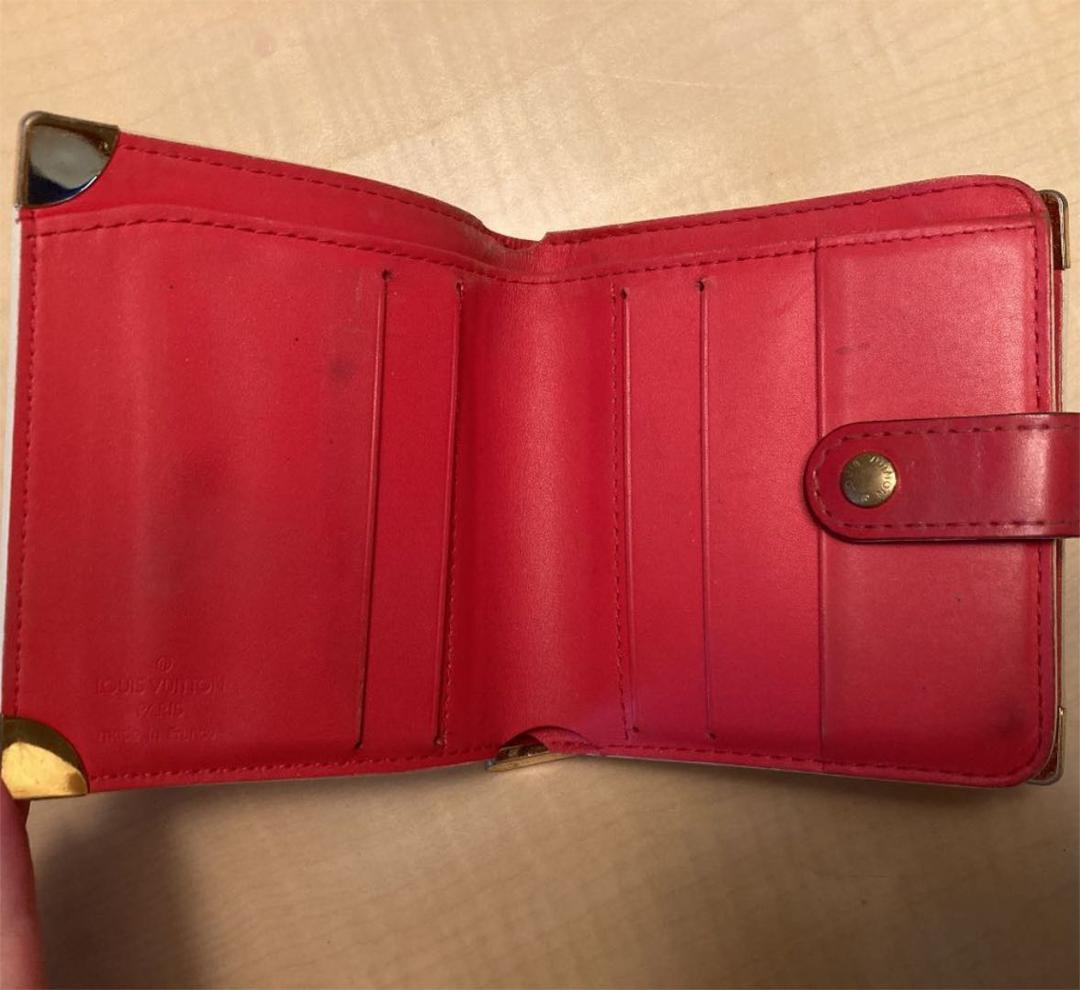 LOUIS VUITTON ルイヴィトン　スハリ コンパクトジップ　赤