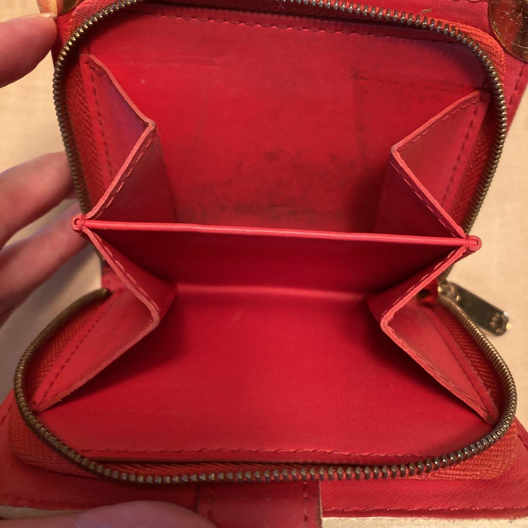 LOUIS VUITTON ルイヴィトン　スハリ コンパクトジップ　赤