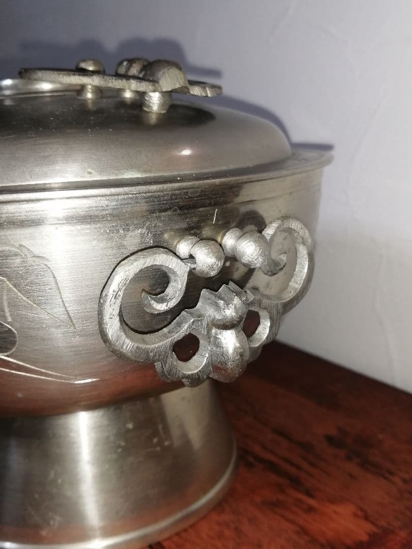 朝鮮 宮廷料理 神仙炉 朝鮮美術 蝙蝠手 シンソルロ 火鍋 錫 彫金