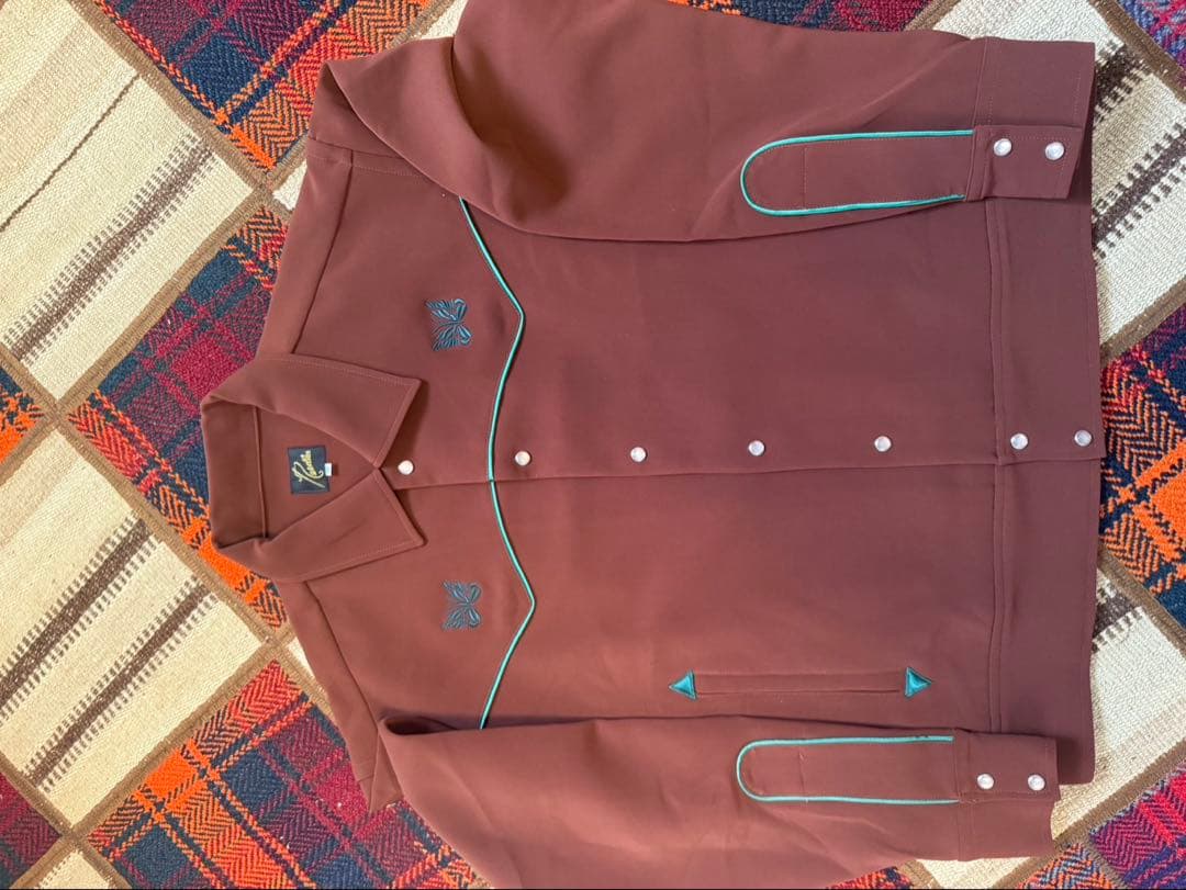 も*ー様 ニードルス　ブラウン刺繍カジュアルジャケット